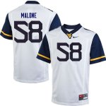 Men's West Virginia Mountaineers NCAA #58 Nick Malone White Authentic Nike Stitched College Football Jersey HO15C67PW